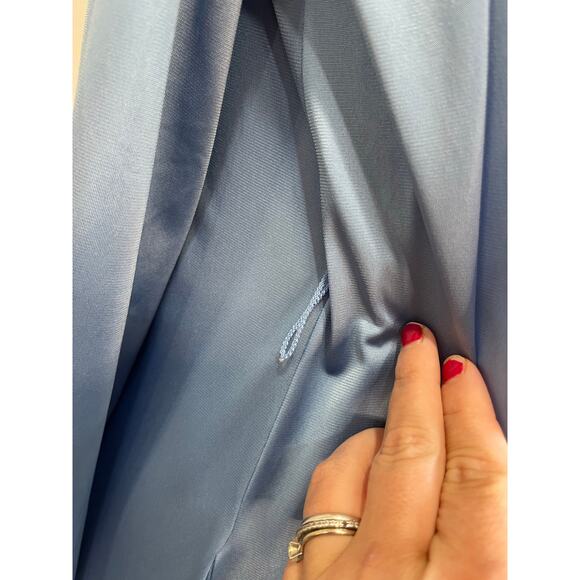 Vanity Fair Vintage Blue Nylon Nightgown & Robe Set Long Maxi Size 34 - Picture 7 of 13